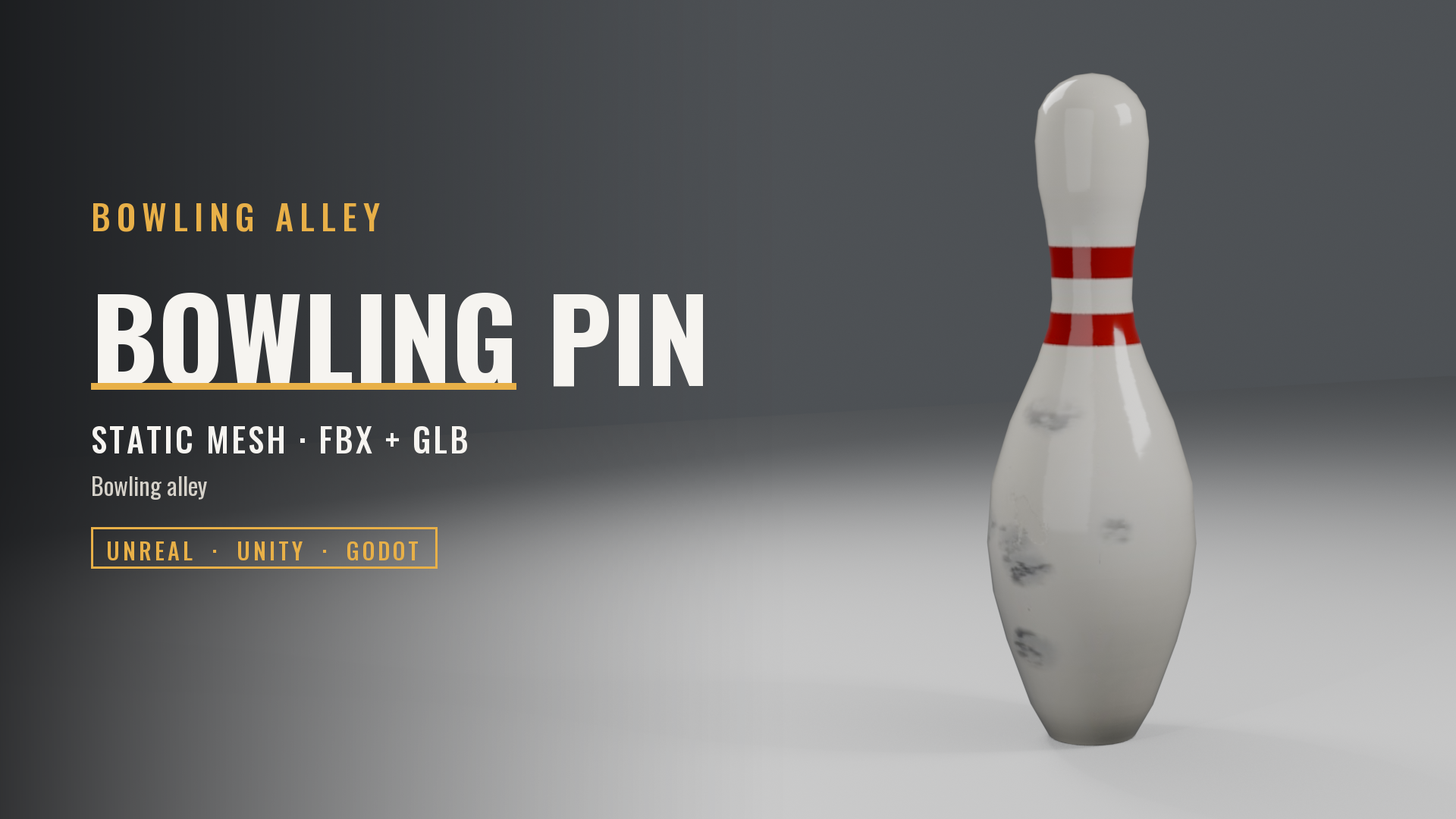 Bowling Pin (Ten-Pin, Scuffed)