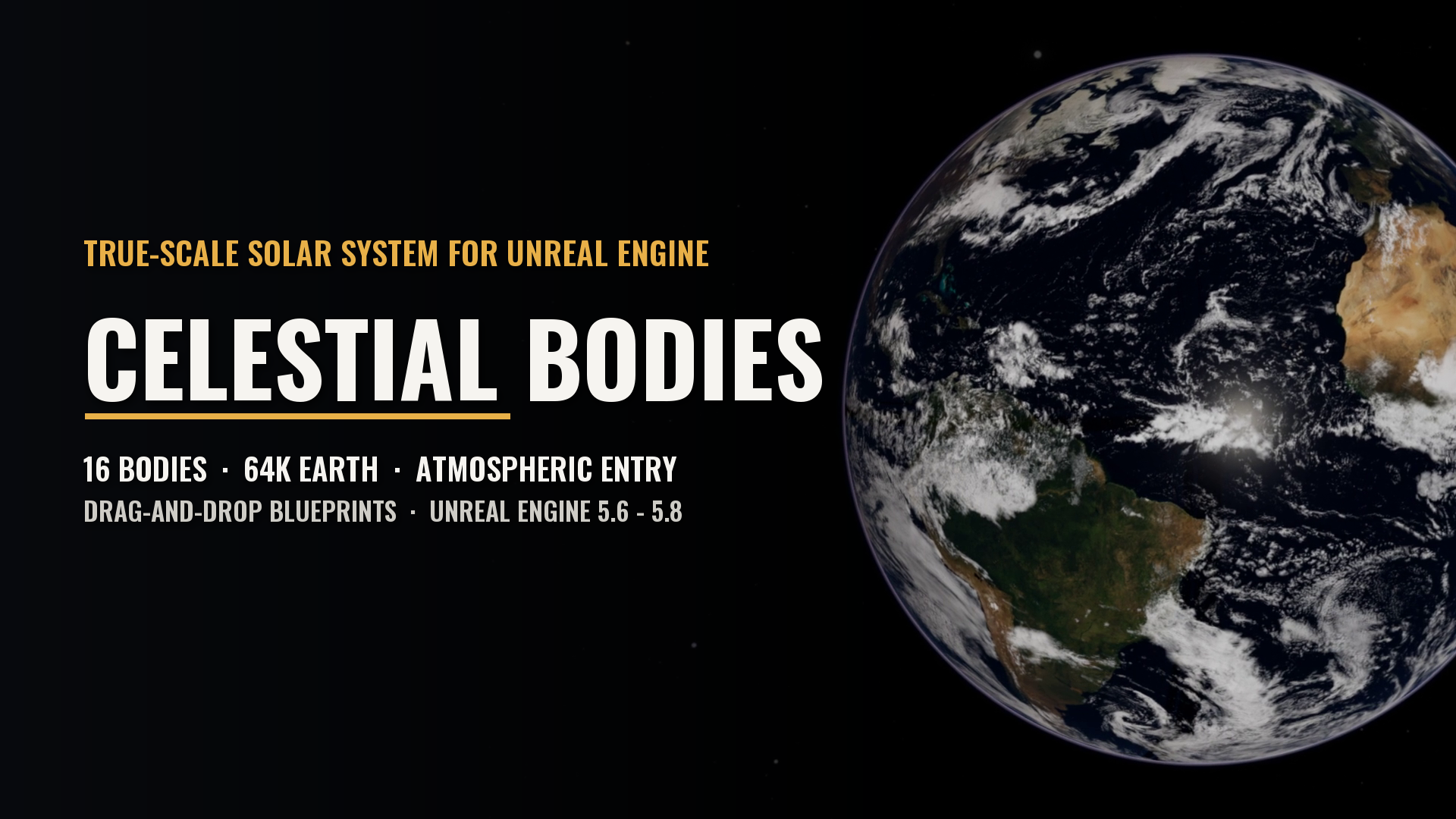 Celestial Bodies: True-Scale Solar System for Unreal Engine