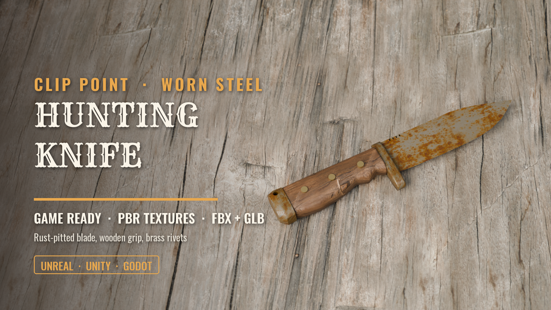Clip Point Hunting Knife