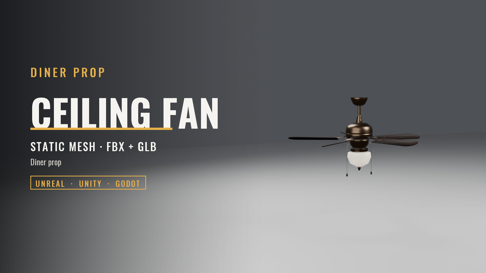 Ceiling Fan with Schoolhouse Light (52 Inch, Bronze)