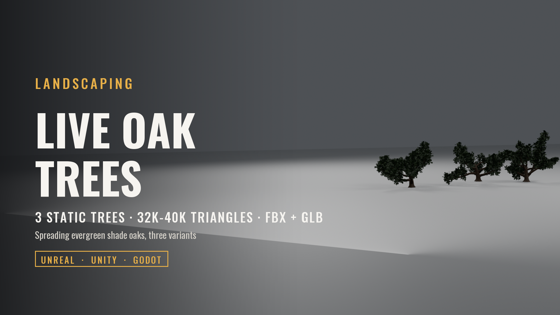 Live Oak Tree Set