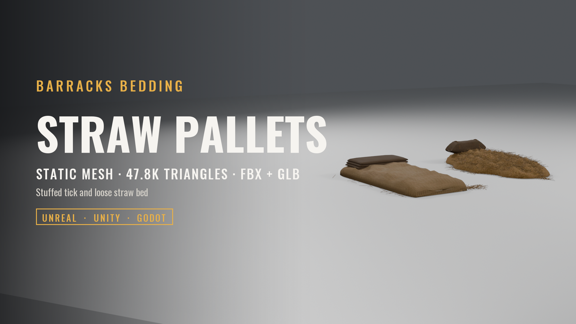 Straw Sleeping Pallets
