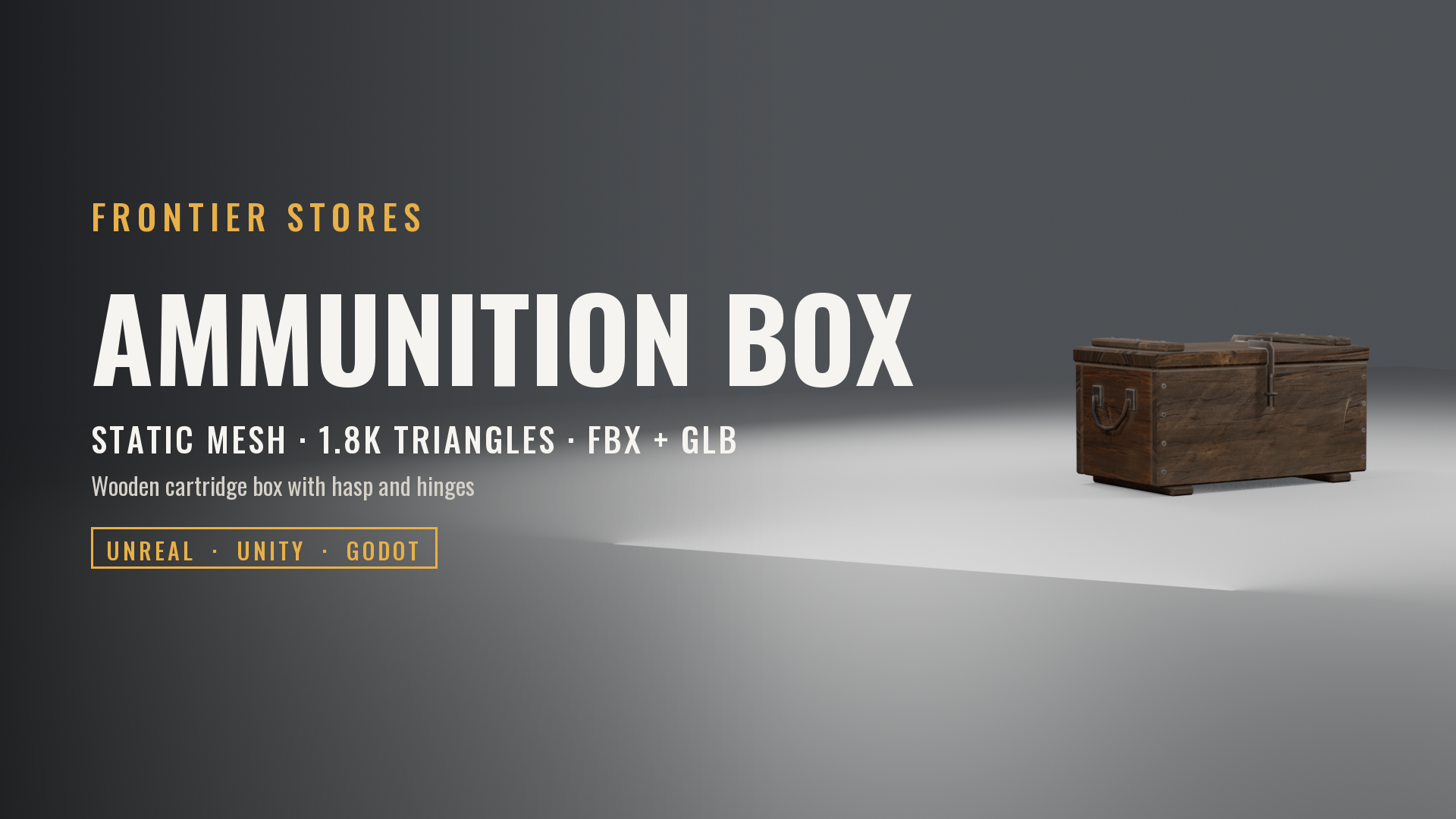 Wooden Ammunition Box