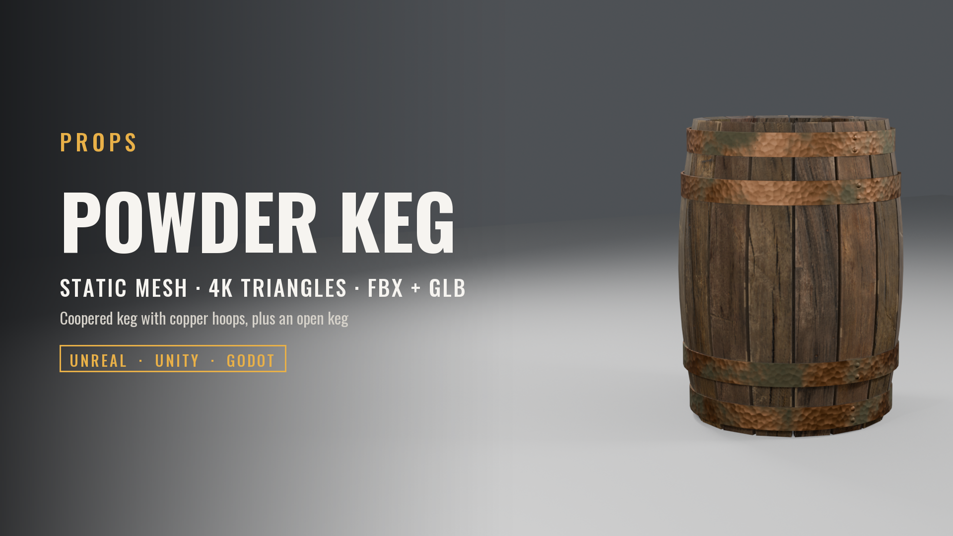 Wooden Powder Keg